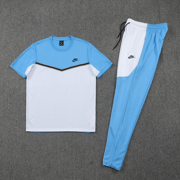 Kit Calça Nike - Azul Claro/Branco