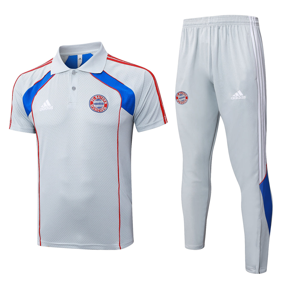 Kit Polo Bayern de Munique 25/26 - Cinza Claro