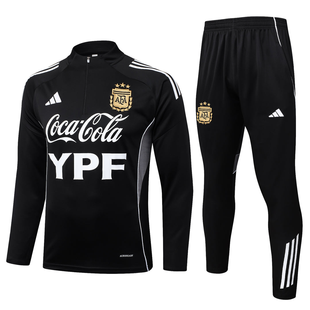 Conjunto Treino Argentina 25/26 - Preto/Branco