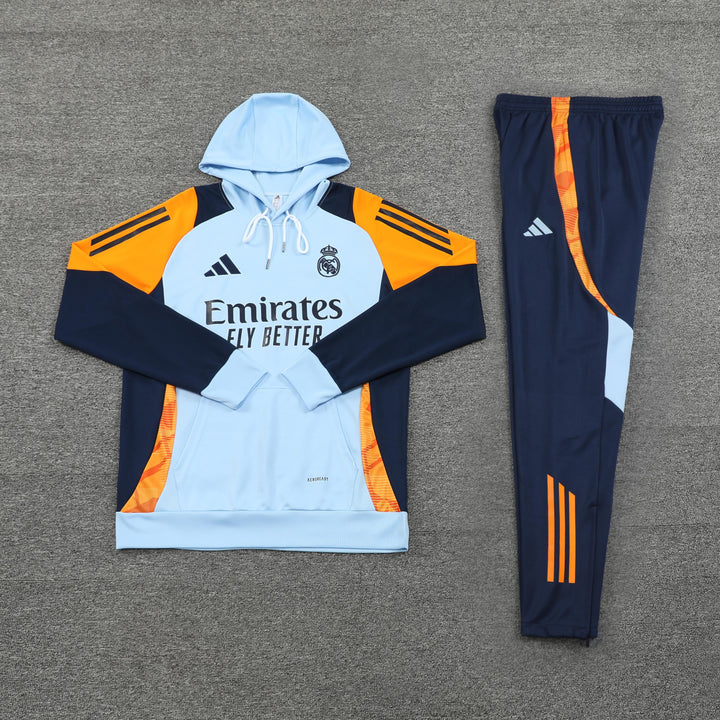 Conjunto Real Madrid 2024/25 Azul Claro - Capuz