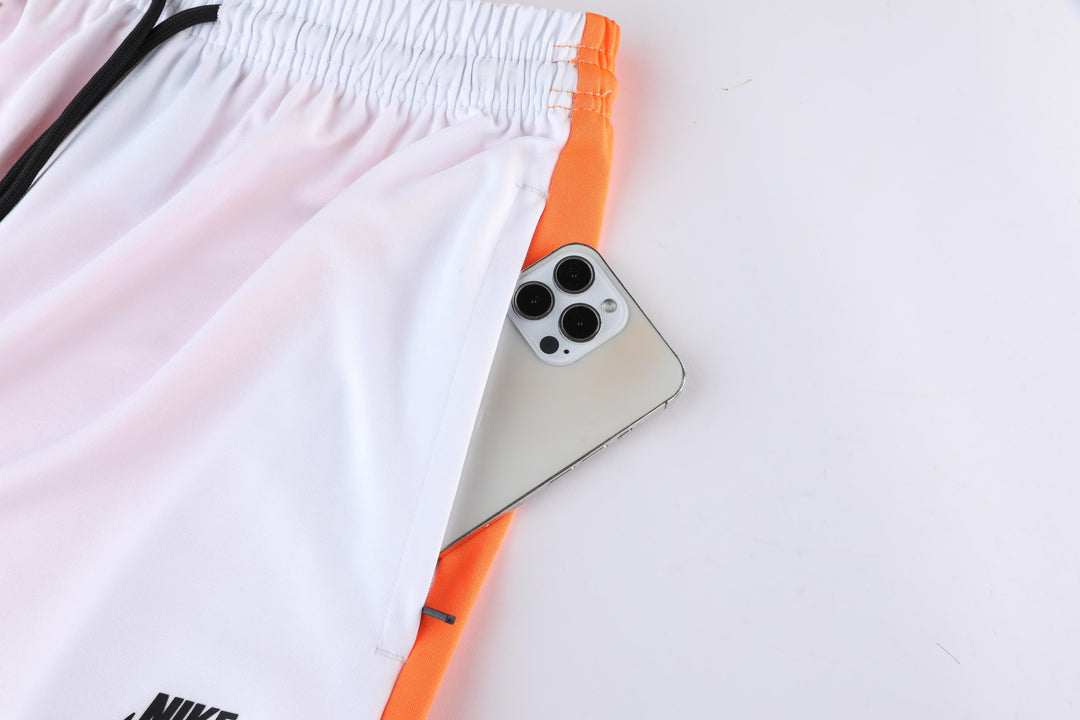 Kit Calça Nike - Laranja/Branco