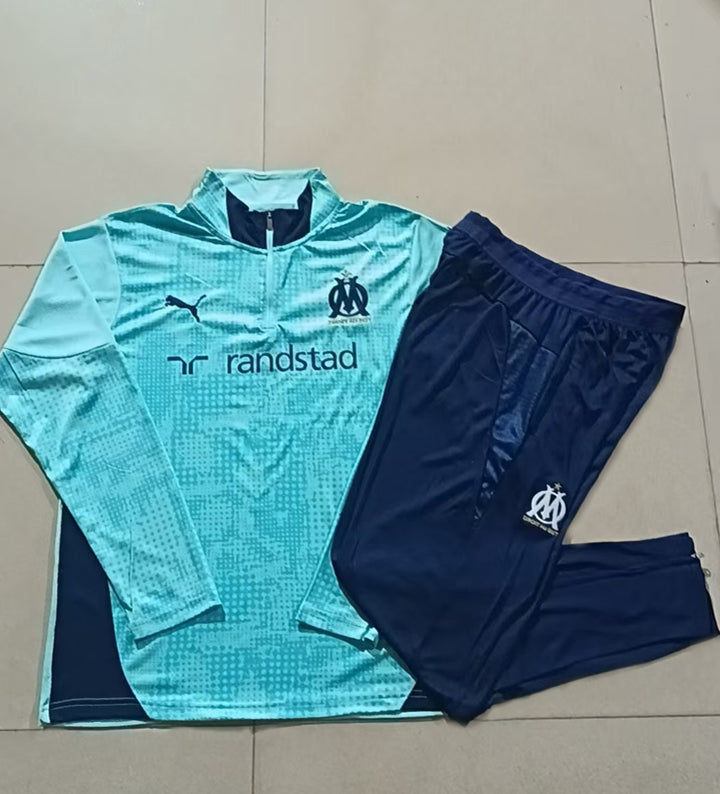 Conjunto Treino Olympique de Marseille 25/26 - Azul Turquesa