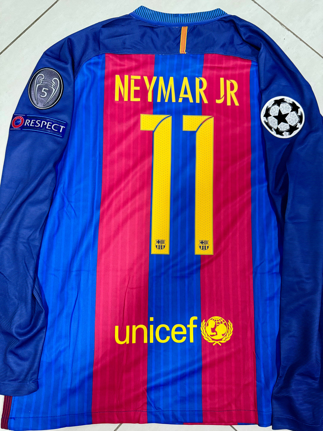 Camisa Retrô Barcelona 2016/17  (+Patch) - Manga Longa