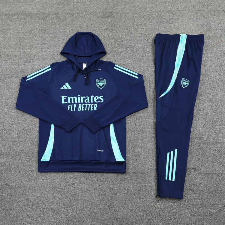 Conjunto Arsenal 2024/25 Azul Marinho - Capuz