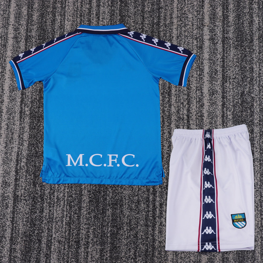 Camisa Retrô Manchester City 1997/98 Home Infantil – Belt Sports