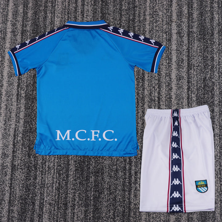 Camisa Retrô Manchester City 1997/98 Home Infantil – Belt Sports