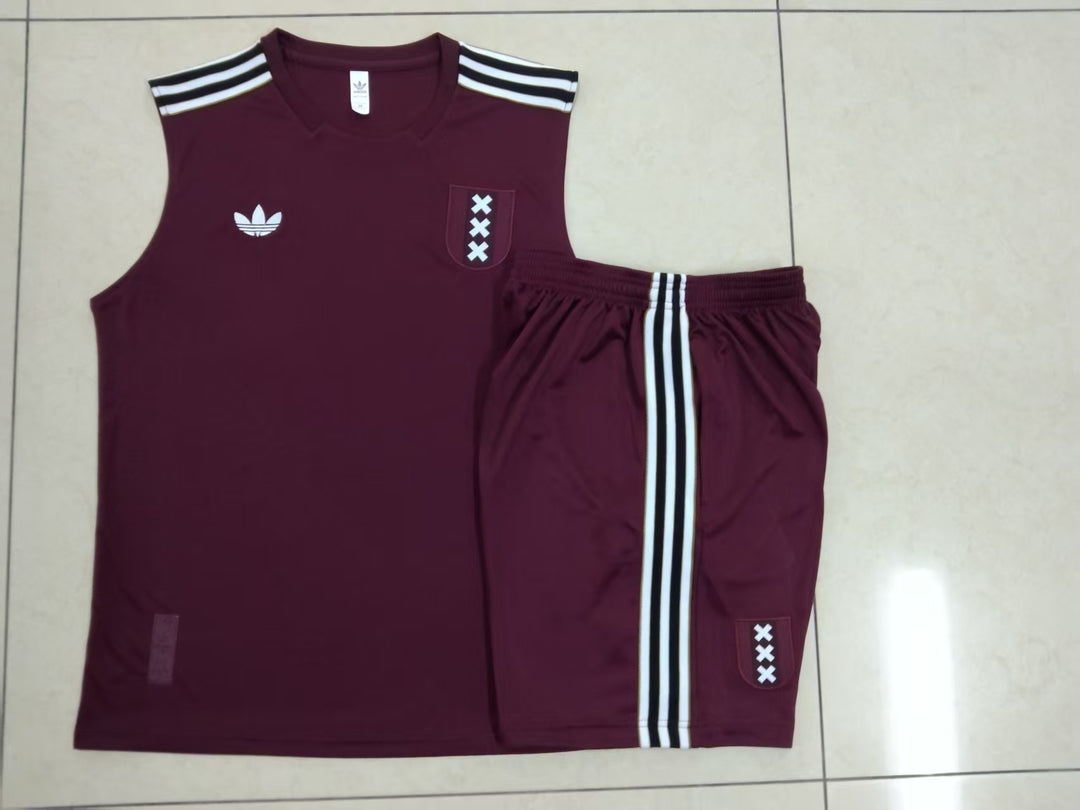 Kit Regata Ajax 25/26 - Vinho/Branco