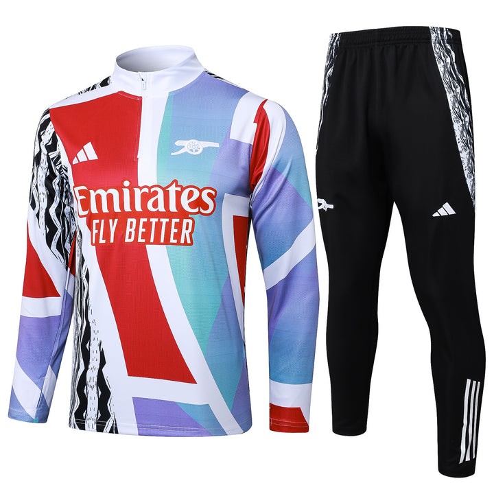 Conjunto Treino Arsenal 24/25 - Mesclado Lilás/Vermelho