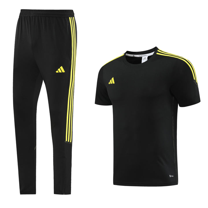 Kit Calça Adidas - Preto/Amarelo