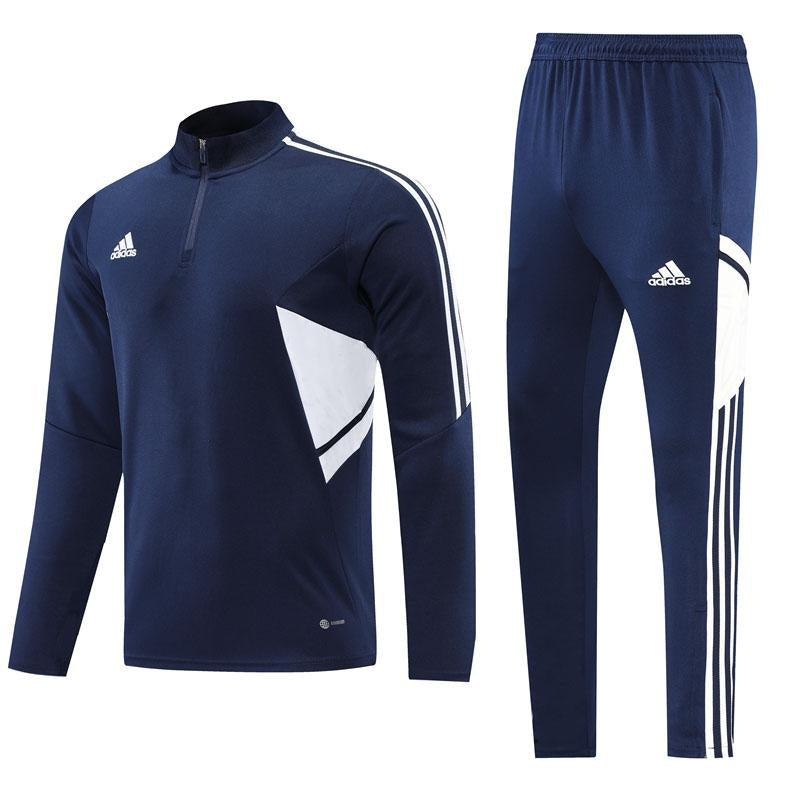 Conjunto Treino Adidas - Azul Marinho/Branco II