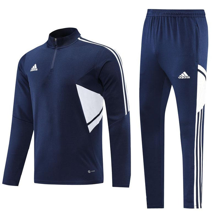 Conjunto Treino Adidas - Azul Marinho/Branco II