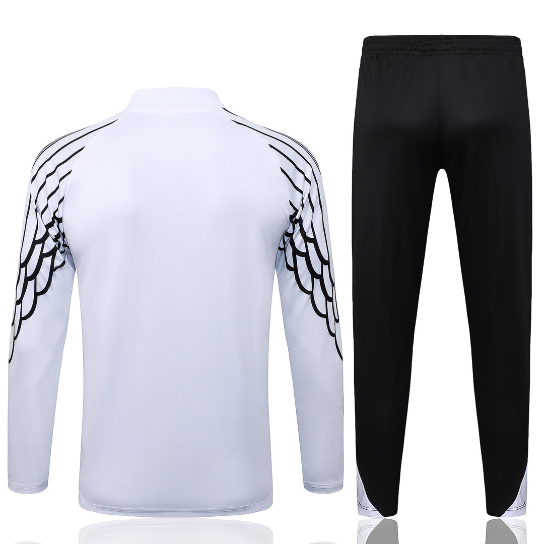Conjunto Treino PSG 25/26 - Branco/Preto