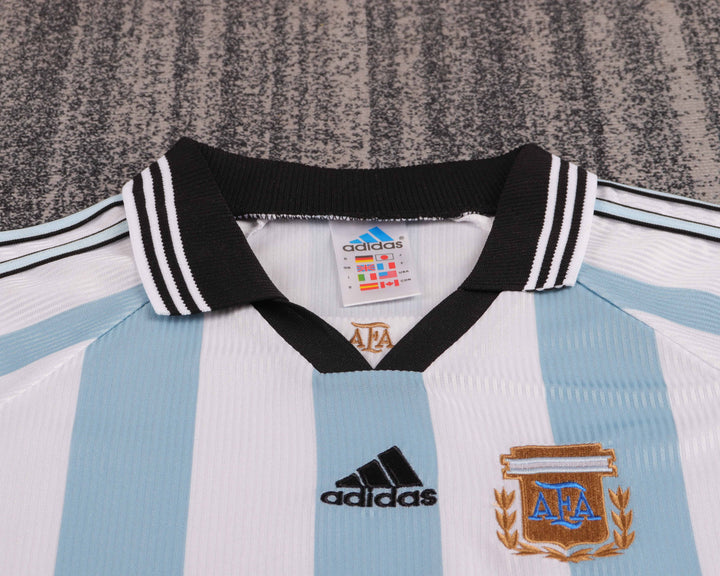 Camisa Retrô Argentina 1998 Home Infantil – Belt Sports