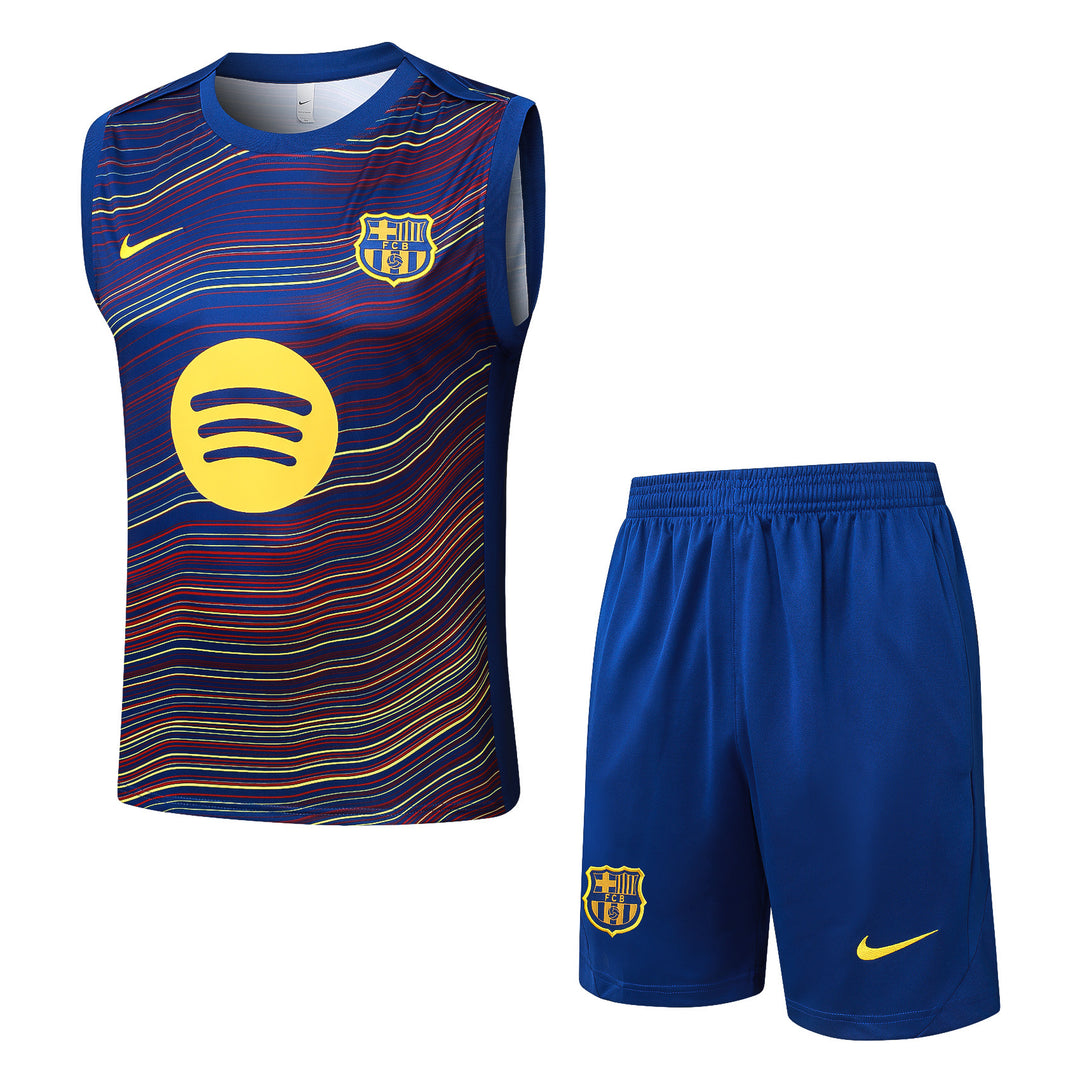 Kit Regata Barcelona 25/26 - Azul Royal/Vermelho/Amarelo