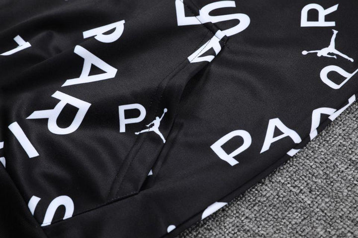 Conjunto PSG Preto/Branco - Capuz