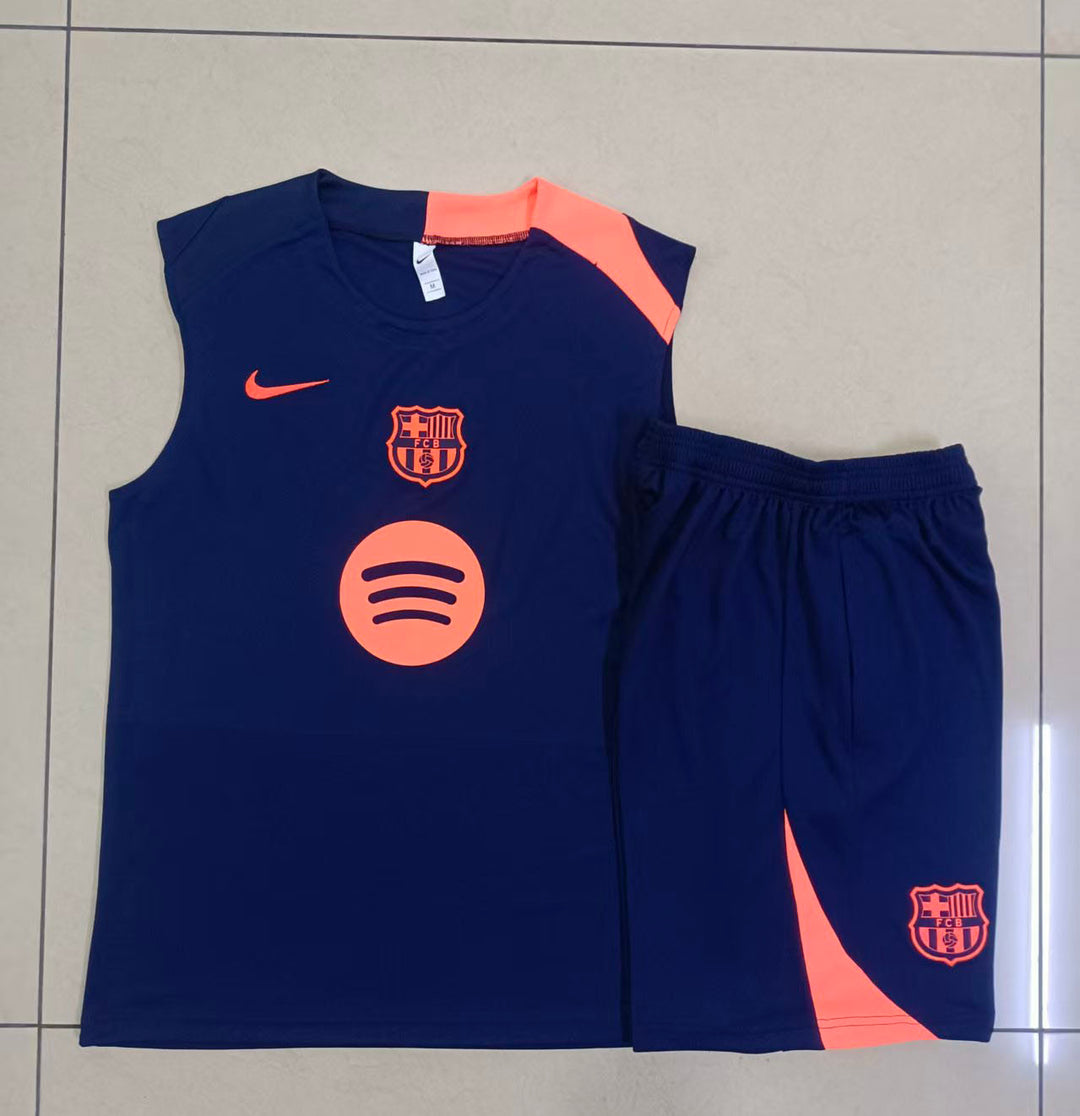 Kit Regata Barcelona 25/26 - Azul Marinho/Salmão