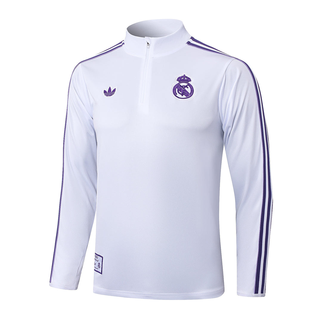 Blusão Real Madrid 2025/26 - Branco/Roxo