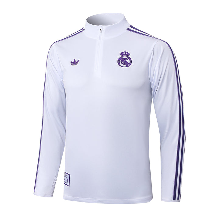 Blusão Real Madrid 2025/26 - Branco/Roxo