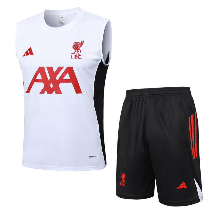 Kit Regata Liverpool 25/26 - Branco/Preto/Vermelho