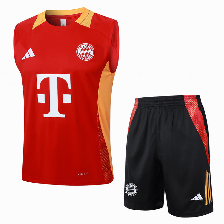 Kit Regata Bayern de Munique 24/25 - Vermelho/Preto/Laranja