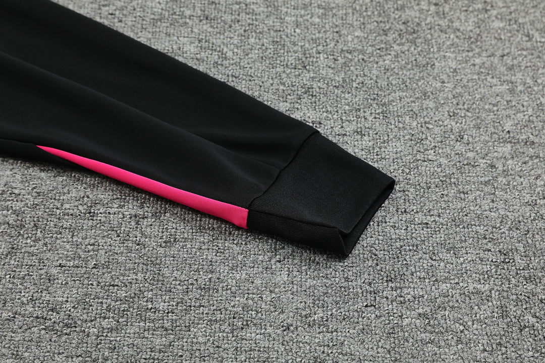 Conjunto Chelsea 2024/25 Preto/Rosa - Capuz