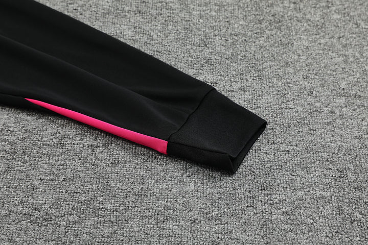 Conjunto Chelsea 2024/25 Preto/Rosa - Capuz