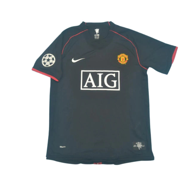 Camisa Retrô Manchester United UCL 2007/08 - Ronaldo #7 (+Patches)