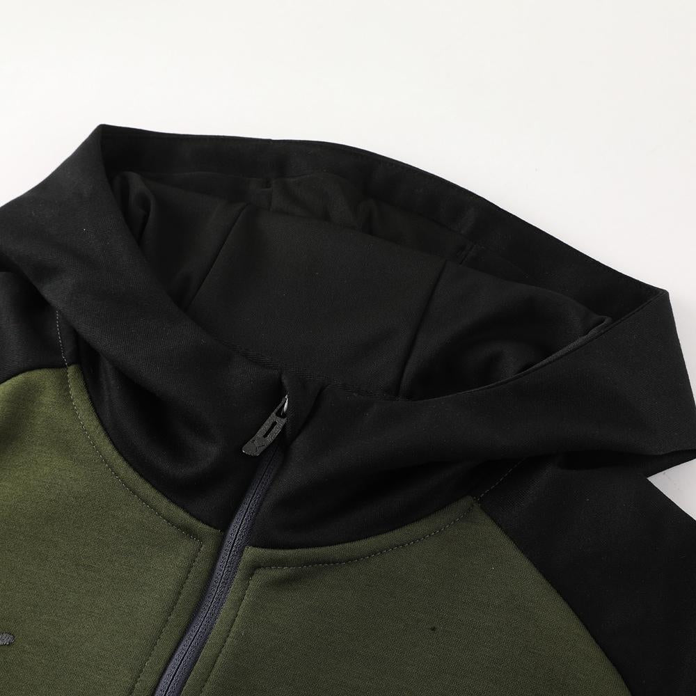 Conjunto Puma Tech Fleece - Verde Militar/Preto