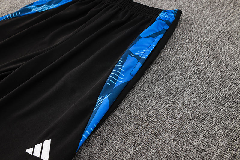 Calça Treino Adidas - Preto/Azul III