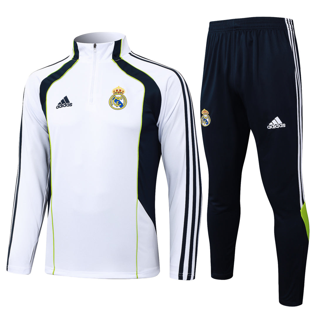 Conjunto Treino Real Madrid 25/26 - Branco/Azul Marinho