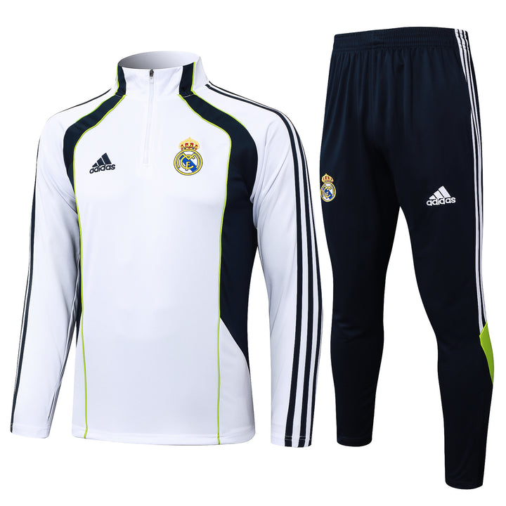 Conjunto Treino Real Madrid 25/26 - Branco/Azul Marinho