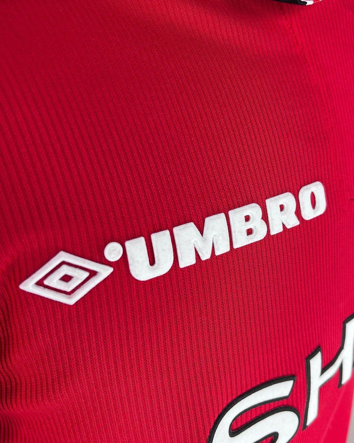 Camisa Retrô Manchester United 1998/99 Manga longa