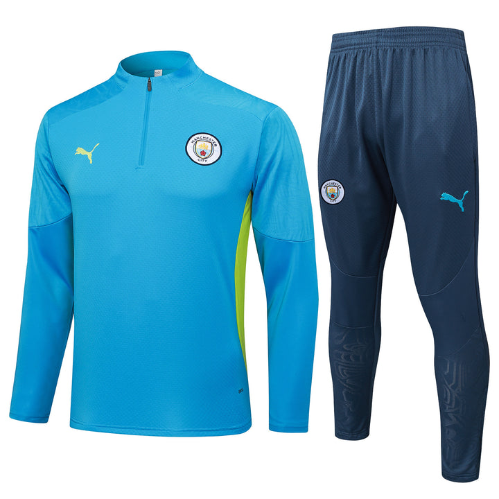 Conjunto Treino Manchester City 24/25 - Azul Capri/Azul Petróleo