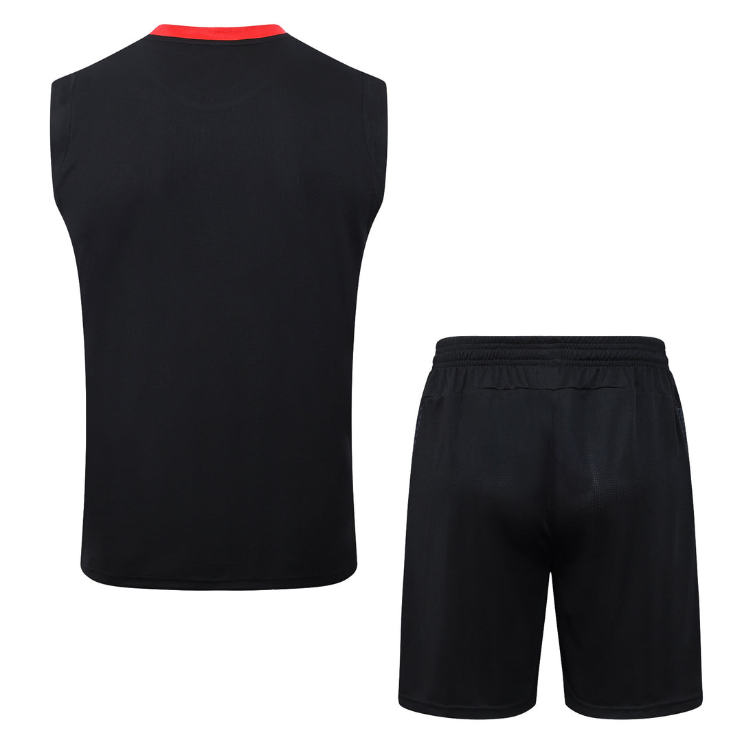 Kit Regata AC Milan 25/26 - Preto/Vermelho