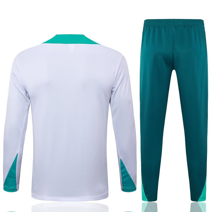 Conjunto Treino Portugal 24/25 - Branco/Turquesa