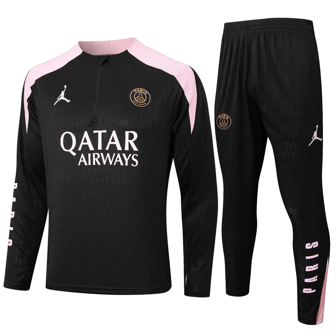 Conjunto Treino PSG 24/25 - Preto/Rosa Claro