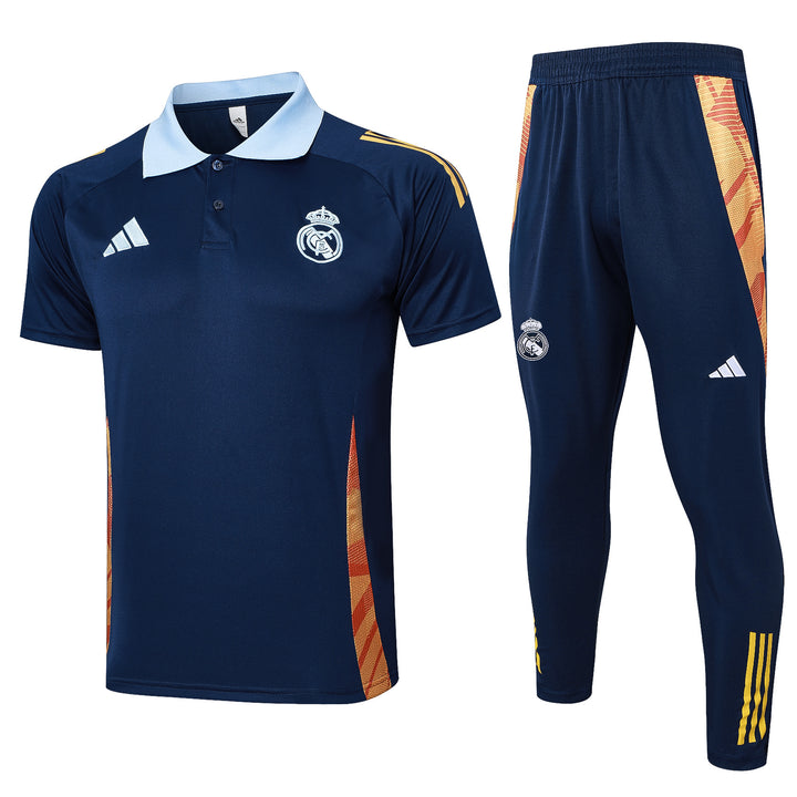 Kit Polo Real Madrid 24/25 - Azul Marinho