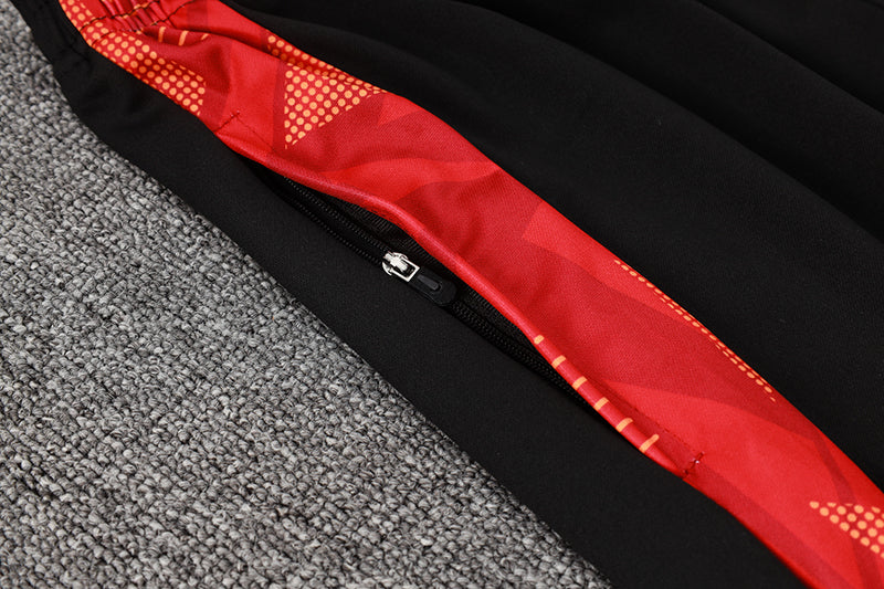 Calça Treino Adidas - Preto/Vermelho III
