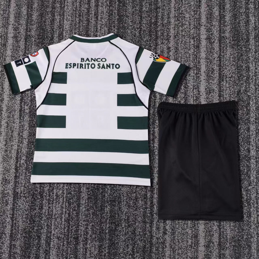 Camisa Retrô Sporting 2001/02 Home Infantil – Belt Sports