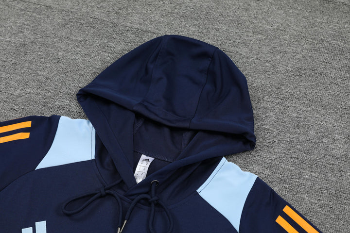 Conjunto Real Madrid 2024/25 Azul Marinho - Capuz