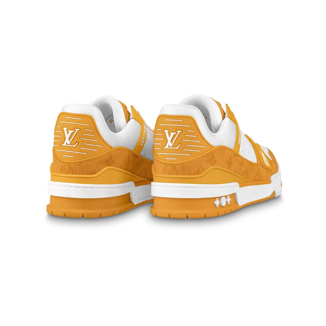 Louis Vuitton Trainer – Amarelo/Branco (Monogram Denim)