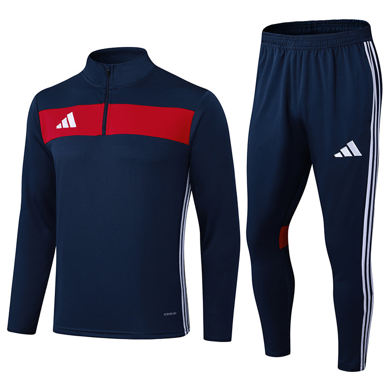 Conjunto Treino Adidas - Azul marinho/Vermelho