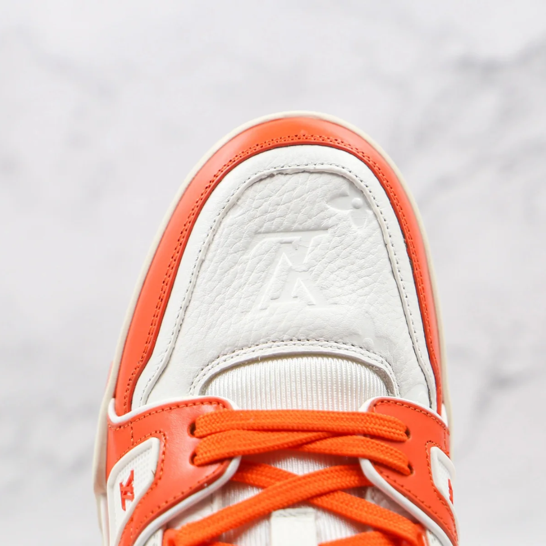 Louis Vuitton Trainer – Laranja/Branco
