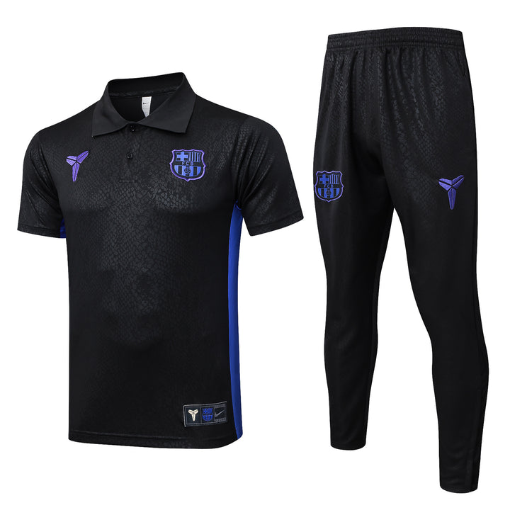 Kit Polo Barcelona 25/26 - Preto/Violeta