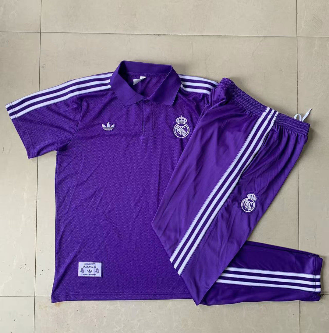 Kit Polo Real Madrid 25/26 - Roxo