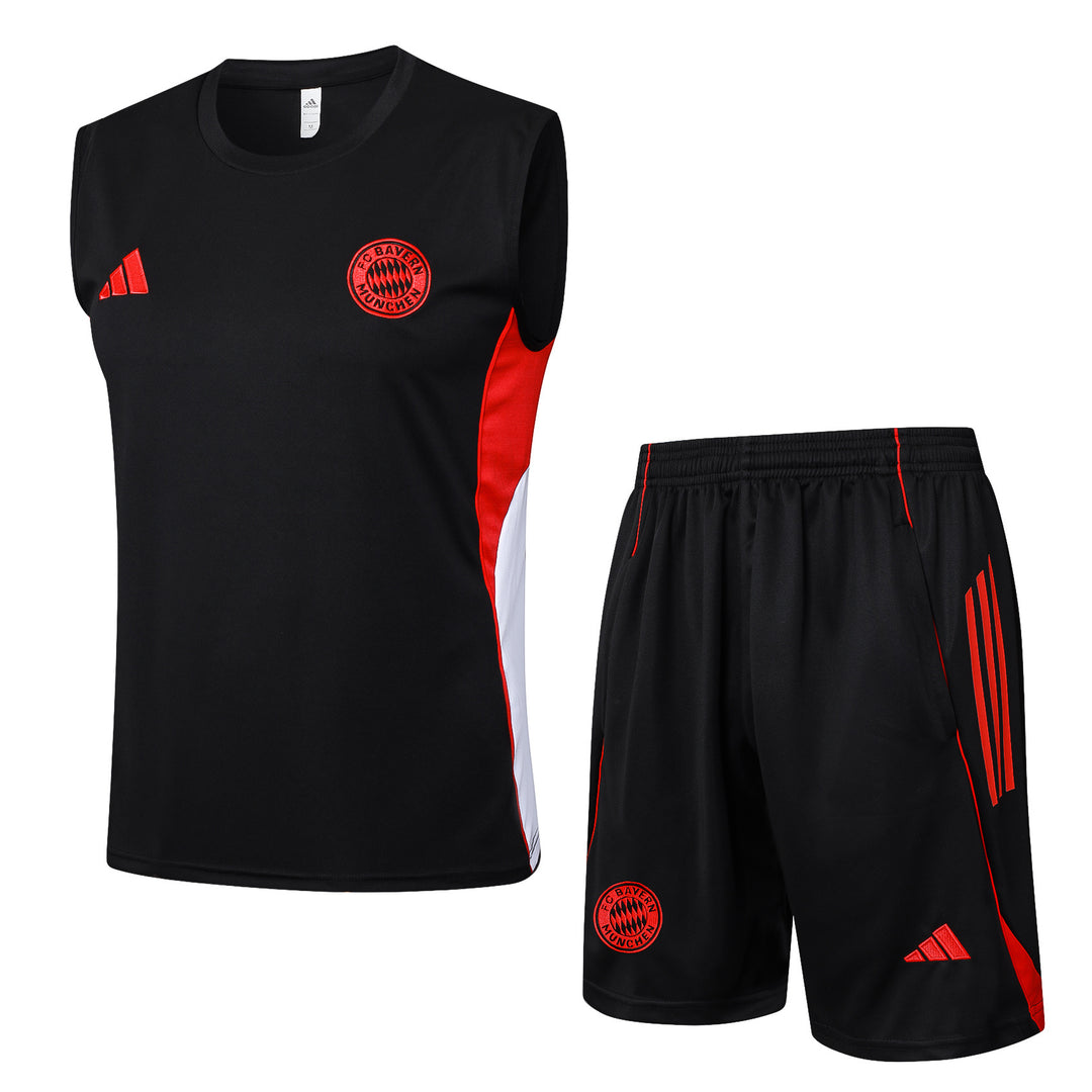 Kit Regata Bayern de Munique 25/26 - Preto/Vermelho/Branco