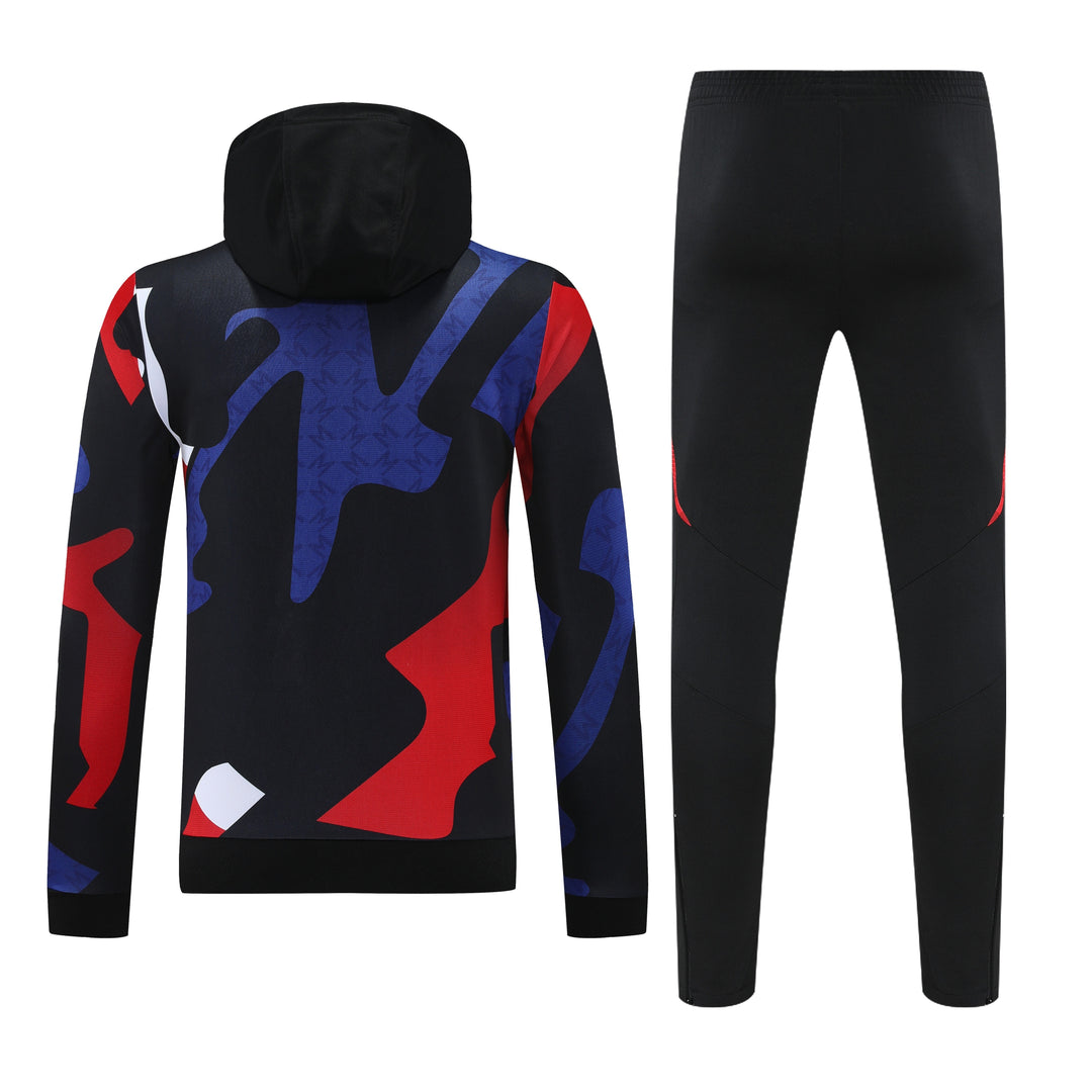 Conjunto Manchester United 2025/26 Preto II - Capuz