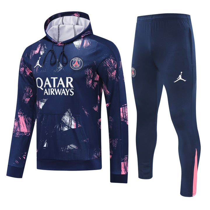 Conjunto PSG 2024/25 Azul Marinho/Rosa - Capuz