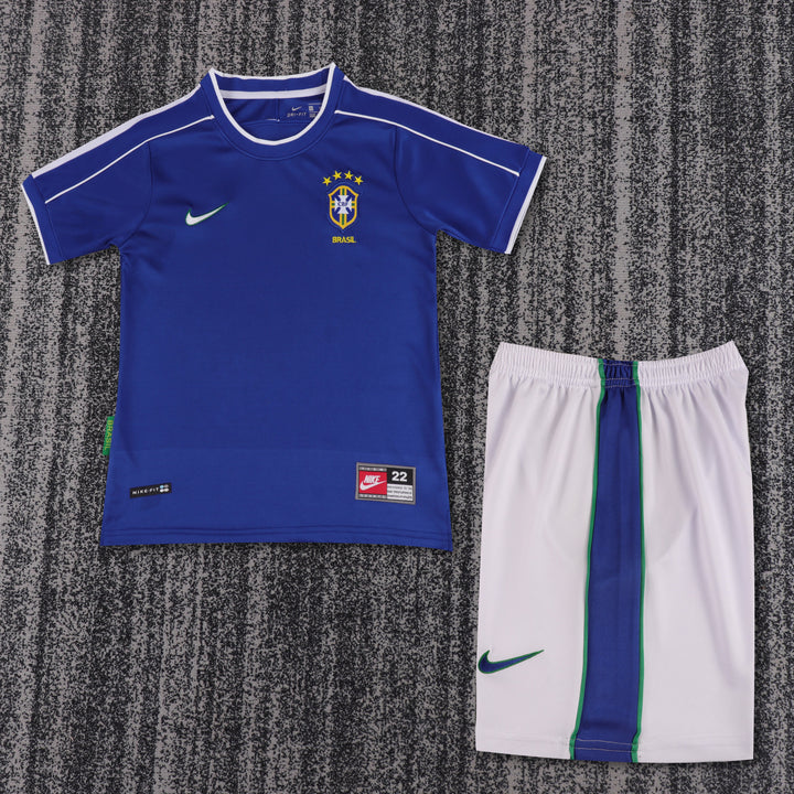 Camisa Retrô Brasil 1998 Away Infantil – Belt Sports