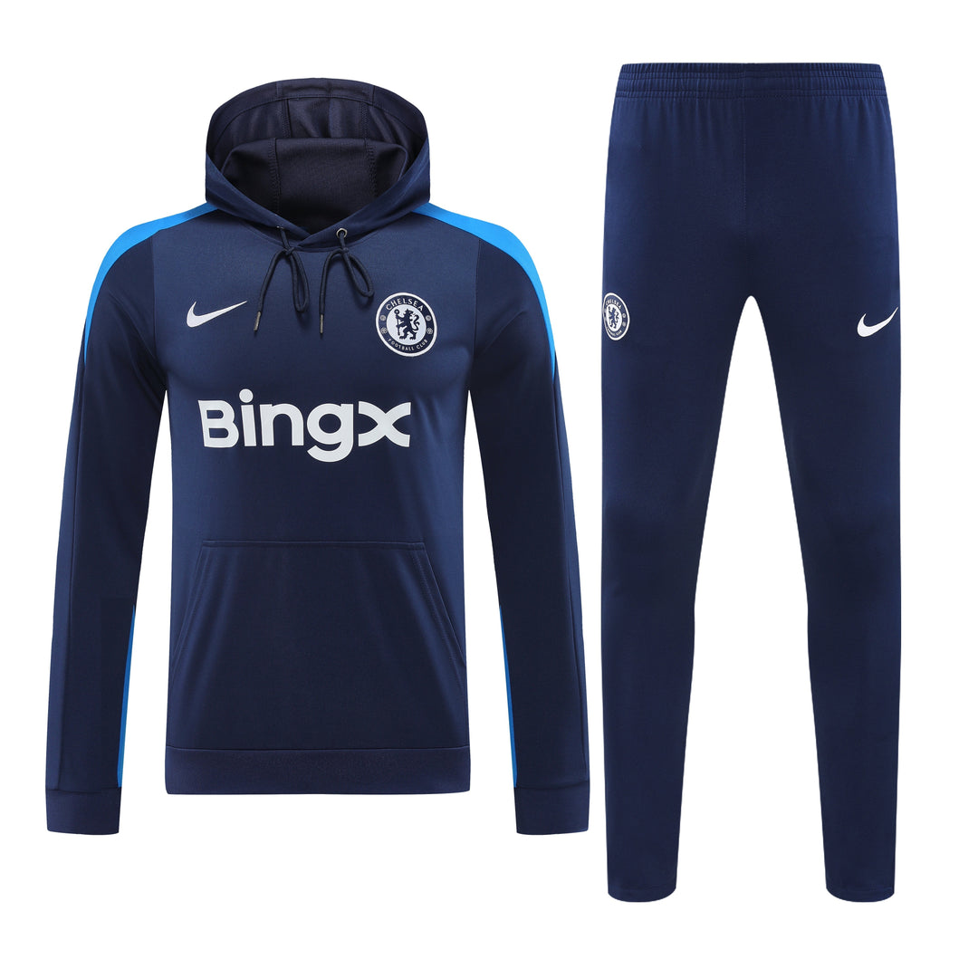 Conjunto Chelsea 2024/25 Azul Marinho II - Capuz